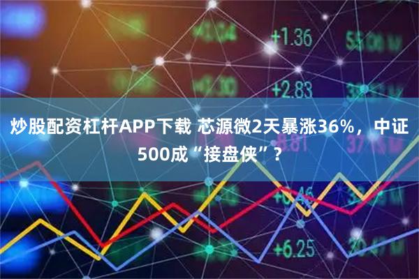 炒股配资杠杆APP下载 芯源微2天暴涨36%，中证500成“接盘侠”？